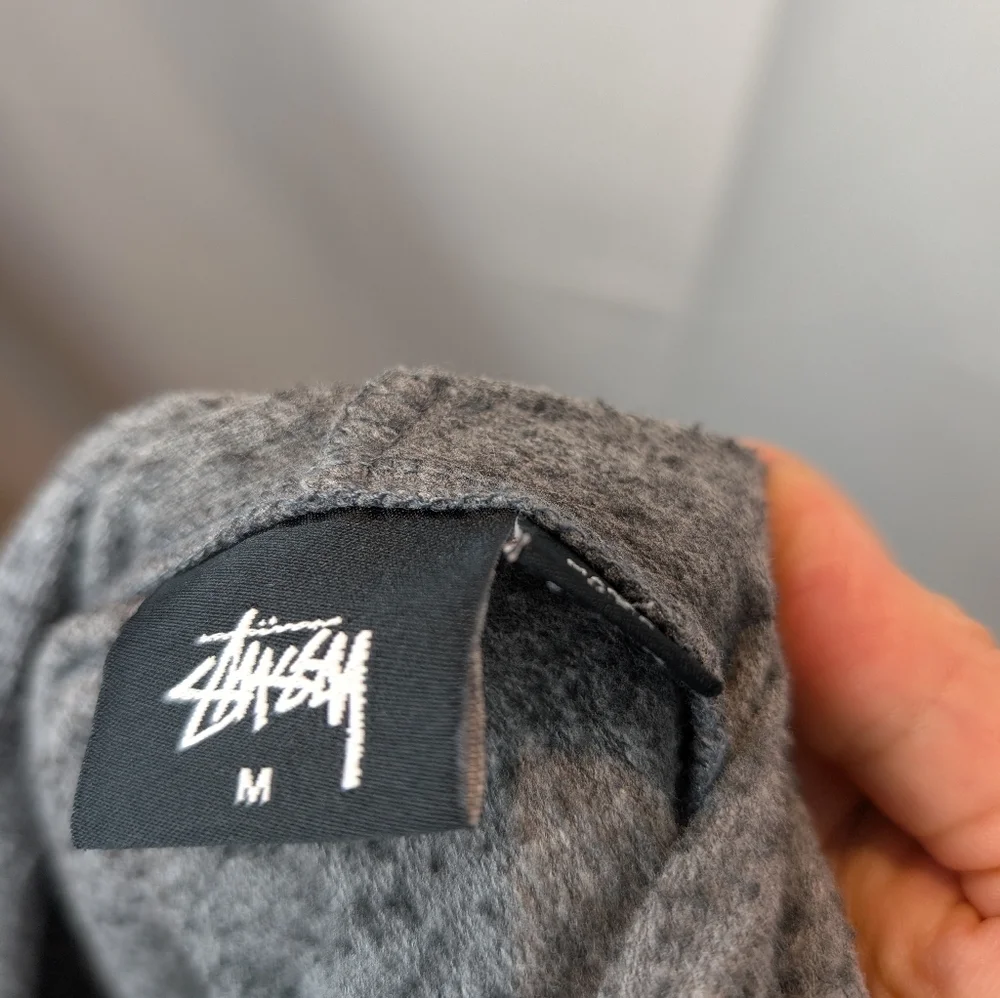 Stussy International Gray Hoodie Size M In VGUC - Picture 8 of 13